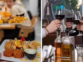 Im Rhodos hast du die Wahl, ob du vor Ort speisen, deine Bestellung abholen oder liefern lassen m&ouml;chtest.